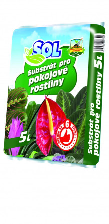 substrát pro pokojové rostliny 5l